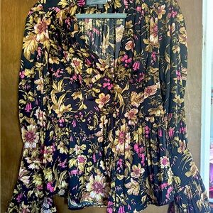 Anthropologie Size Small Floral Blouse